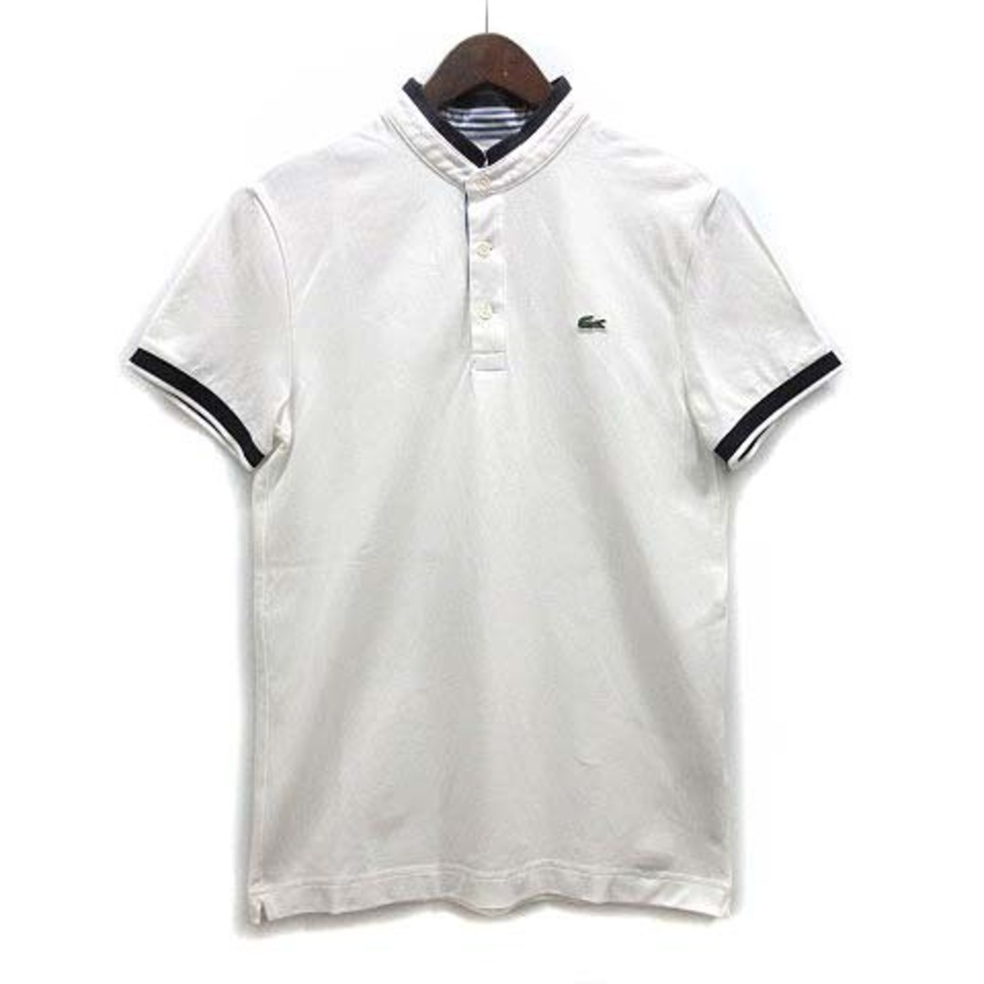 LACOSTE - ラコステ LACOSTE コントラスト マオカラー LACOSTE - ラコステ LACOSTE コントラスト マオカラー