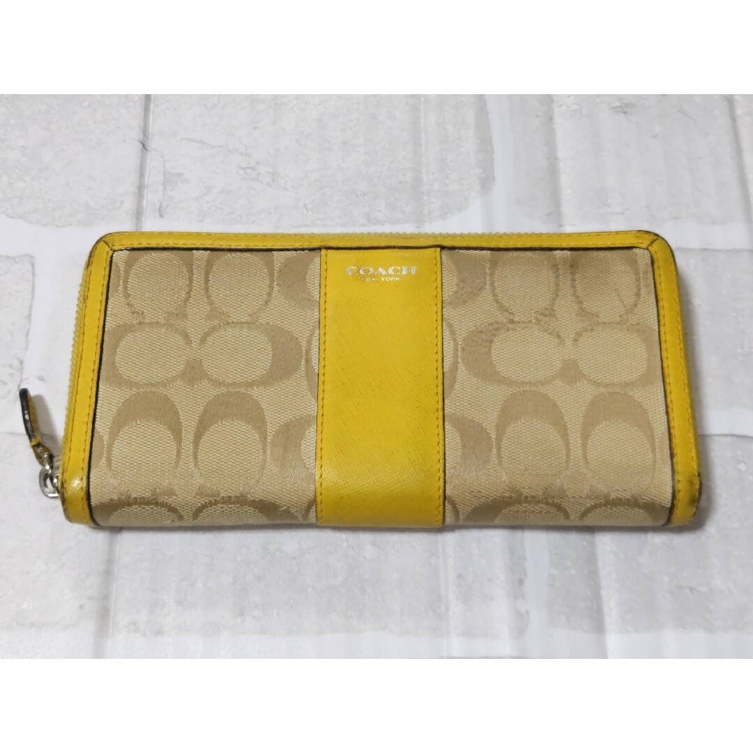 COACH - COACH コーチ シグネチャー ラウンドファスナー 長財布 COACH - COACH コーチ シグネチャー ラウンドファスナー 長財布