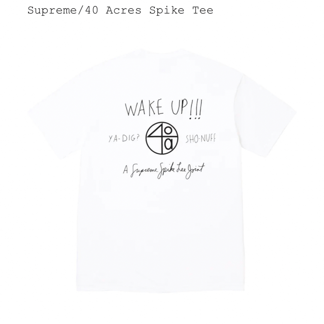 Supreme - supreme 40 Acres Spike Tee White Lサイズの通販 by Supreme - supreme 40 Acres Spike Tee White Lサイズの通販 by