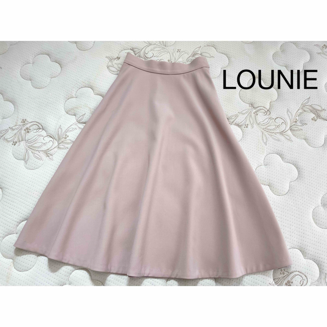 LOUNIE - 美品ルーニィLOUNIE素敵なフレアロングスカート36 LOUNIE - 美品ルーニィLOUNIE素敵なフレアロングスカート36