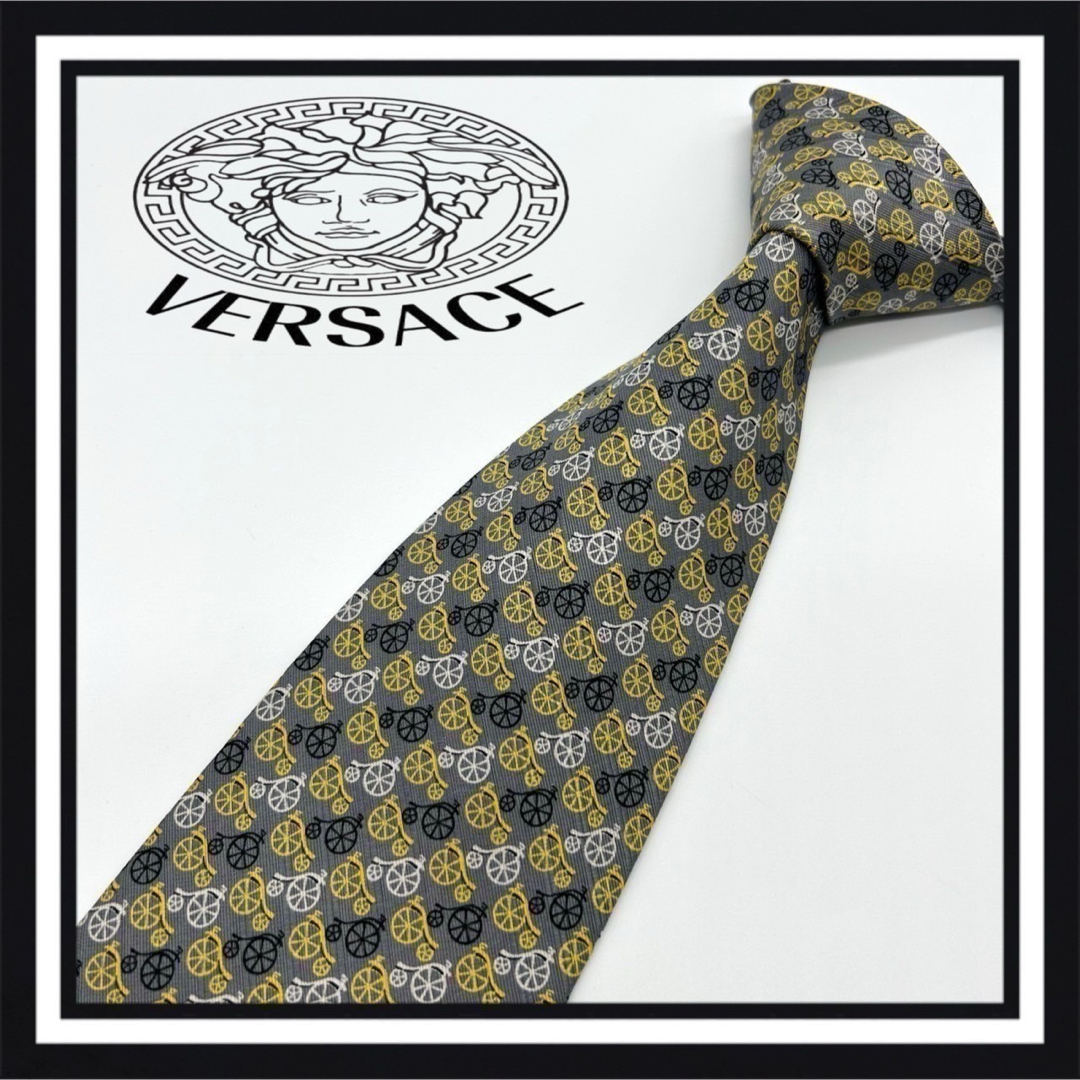 VERSACE - 【高級ブランド】VERSACE ヴェルサーチ ネクタイの VERSACE - 【高級ブランド】VERSACE ヴェルサーチ ネクタイの