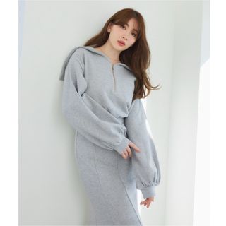 Her lip to - Herlipto Pleated Open Shirt Dress sky Mの通販 Her lip to - Herlipto Pleated Open Shirt Dress sky Mの通販