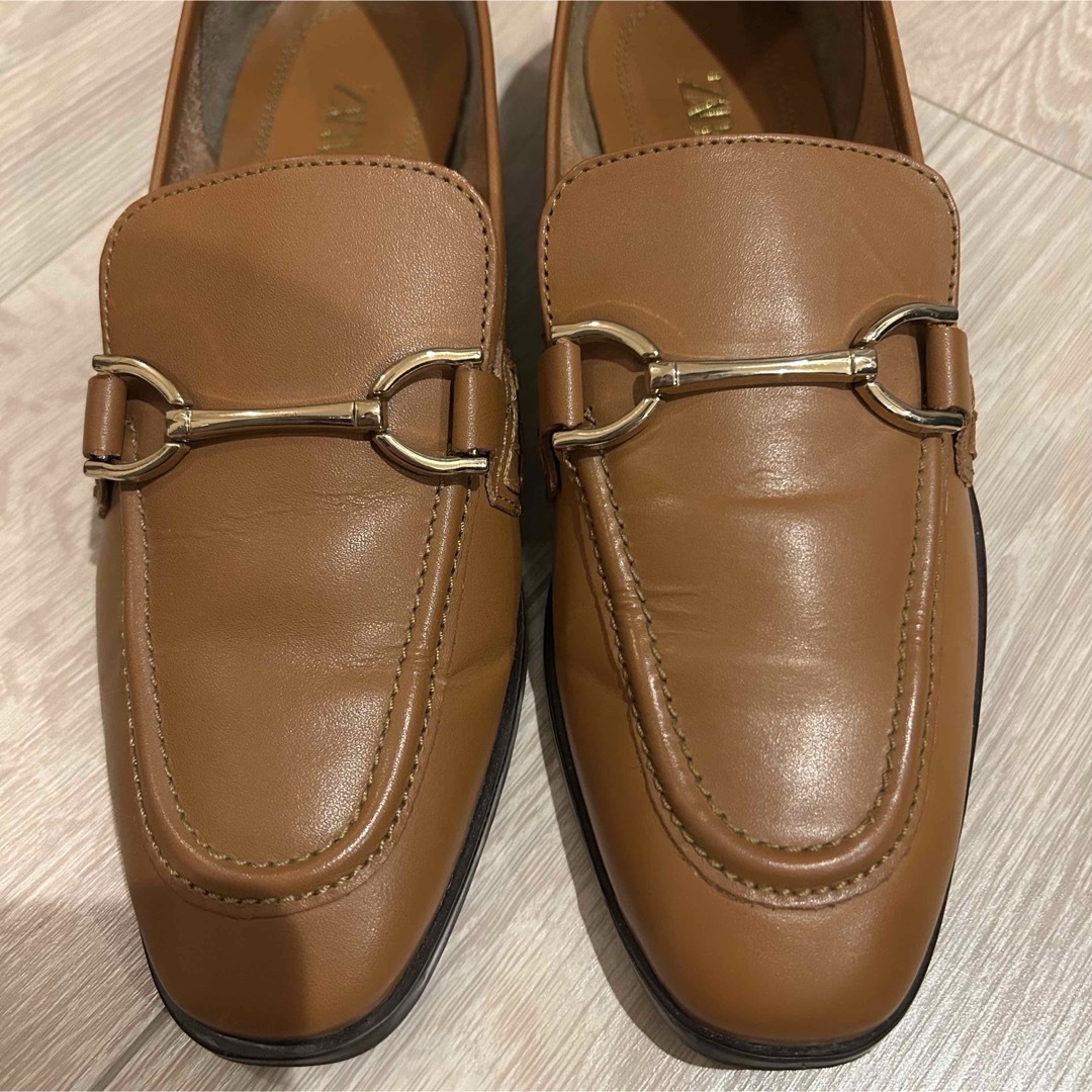 ZARA - ZARA ローファー ビットローファー 37 24センチ ブラウン ZARA - ZARA ローファー ビットローファー 37 24センチ ブラウン
