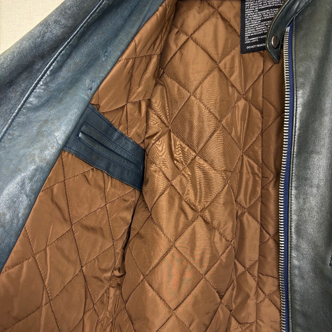 UNUSED - 【美品】UNUSED レザー シングルライダースジャケット UNUSED - 【美品】UNUSED レザー シングルライダースジャケット