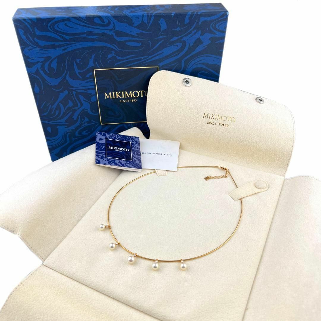 MIKIMOTO - 極美品 ミキモト オメガネックレス パール ダイヤ MIKIMOTO - 極美品 ミキモト オメガネックレス パール ダイヤ