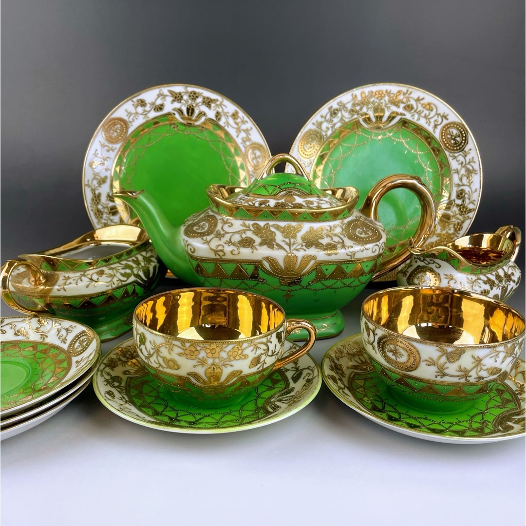 Noritake - 【大きめ】オールドニッポン 容量1ℓ 金盛り Noritake - 【大きめ】オールドニッポン 容量1ℓ 金盛り