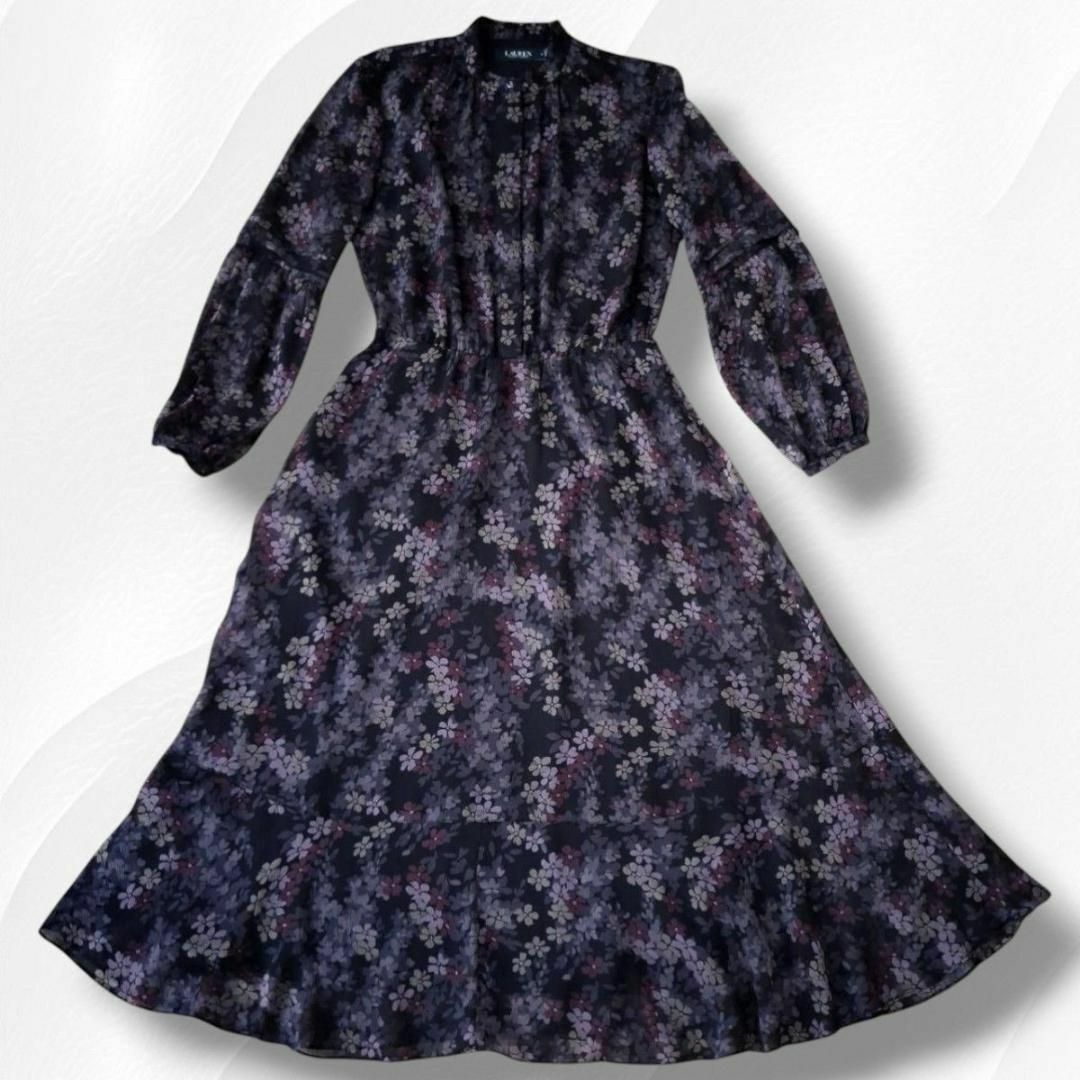 Ralph Lauren - ローレンラルフローレン ワンピース 花柄 ベルト Ralph Lauren - ローレンラルフローレン ワンピース 花柄 ベルト
