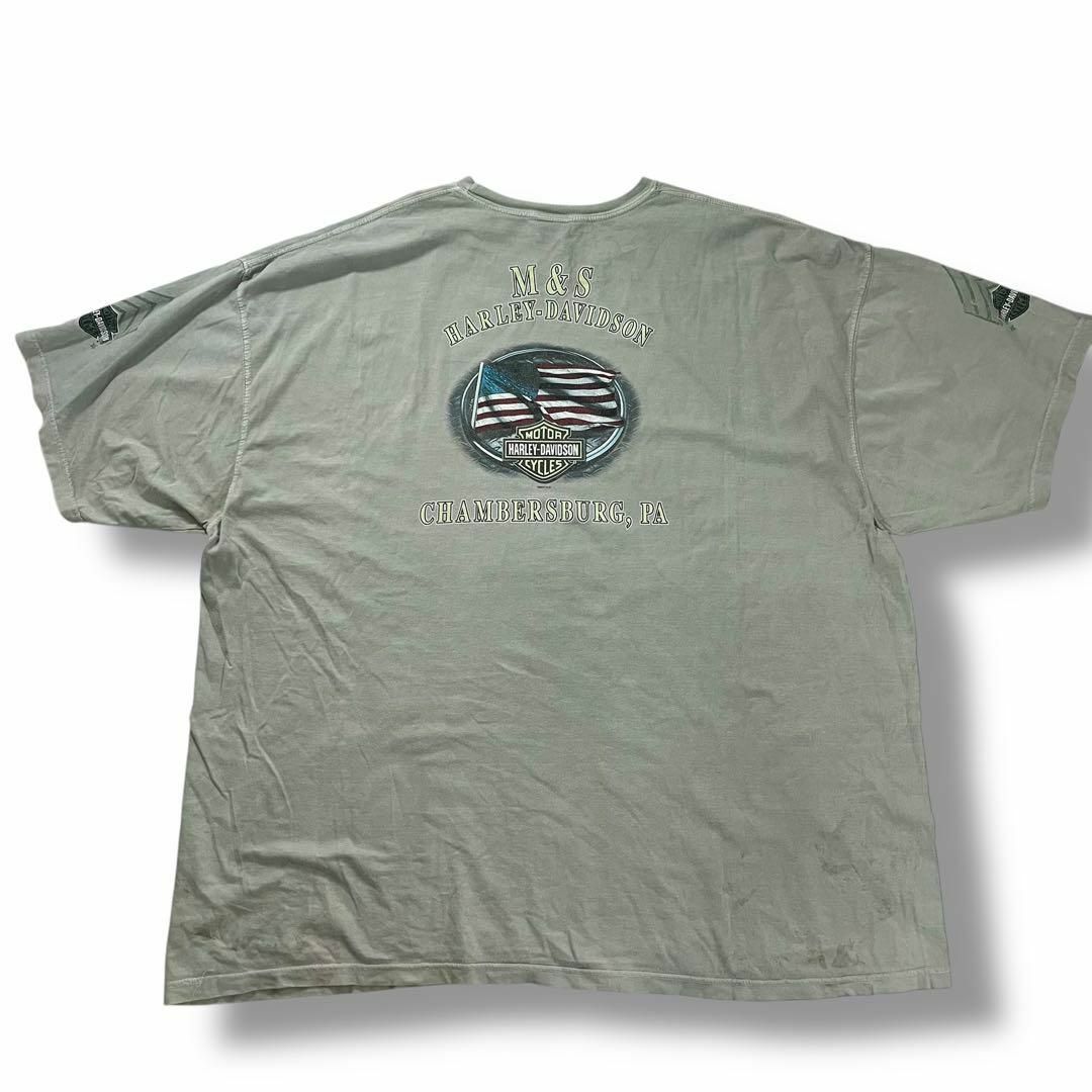 Harley Davidson - ハーレーダビッドソン 古着 ミリタリー T Harley Davidson - ハーレーダビッドソン 古着 ミリタリー T