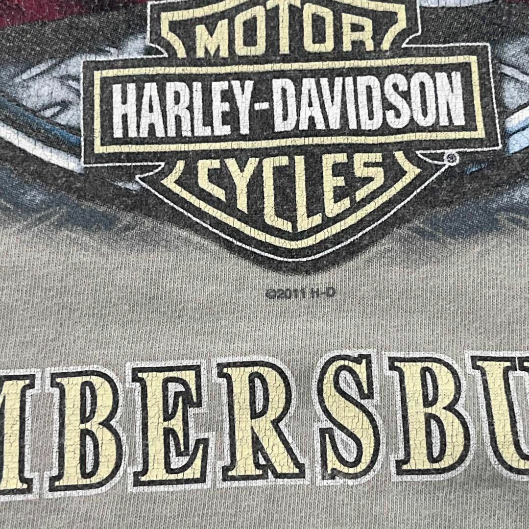 Harley Davidson - ハーレーダビッドソン 古着 ミリタリー T Harley Davidson - ハーレーダビッドソン 古着 ミリタリー T