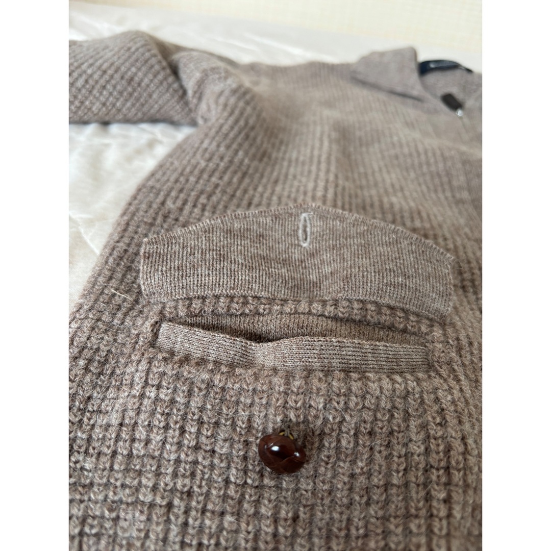 AQUA SCUTUM - Aquascutum ウールカーディガン グレー Lサイズの AQUA SCUTUM - Aquascutum ウールカーディガン グレー Lサイズの