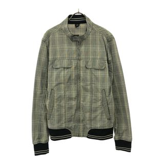 ザラ(ZARA)の古着 ZARA MAN ザラマン グレンチェック スイングトップ L グレー×キャメル ブルゾン メンズ(その他)
