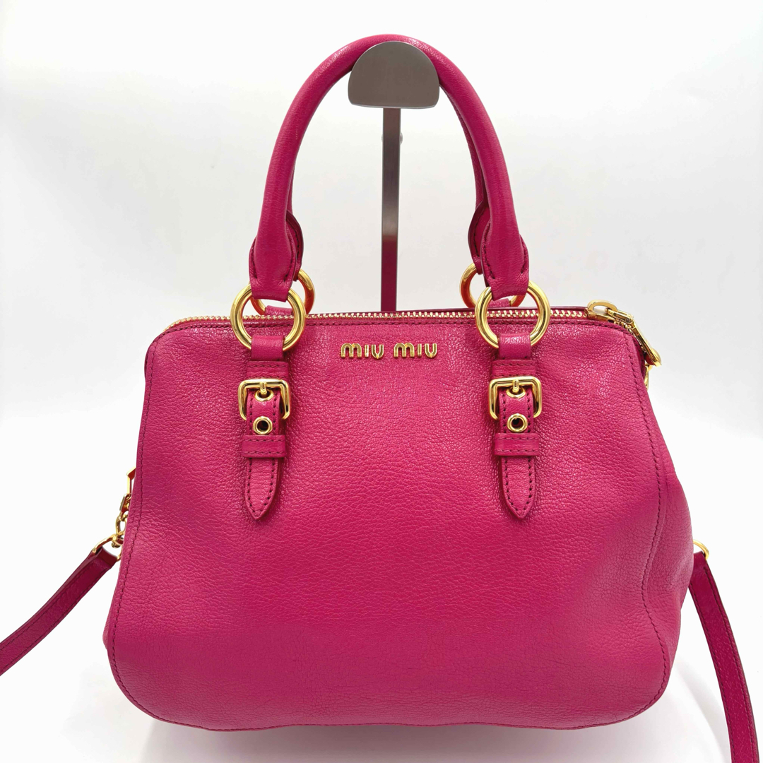 MIU MIU - ミュウミュウ 2WAY レザーハンドバッグ トートバッグ MIU MIU - ミュウミュウ 2WAY レザーハンドバッグ トートバッグ