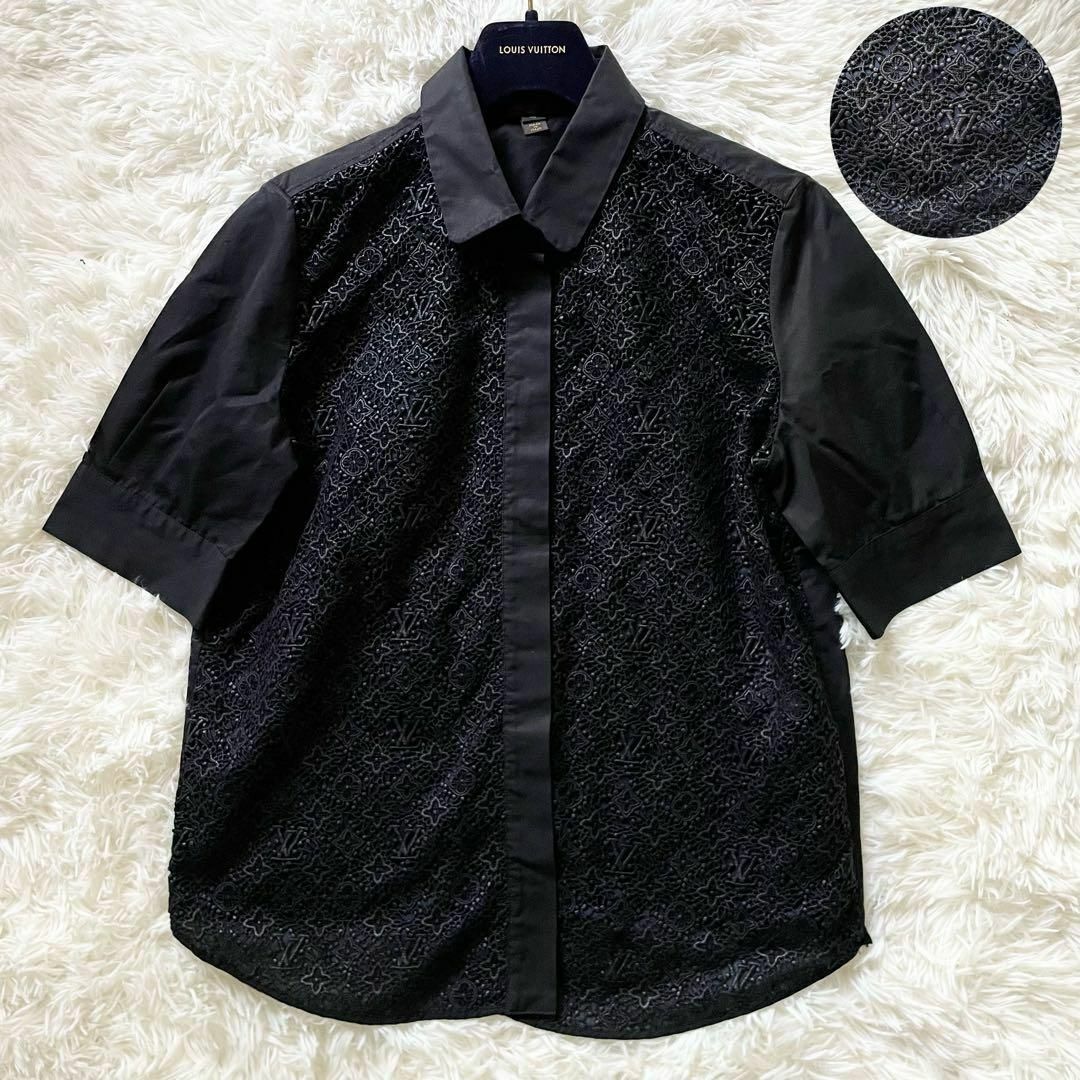 LOUIS VUITTON - 美品 ルイヴィトン シャツ モノグラム レース LOUIS VUITTON - 美品 ルイヴィトン シャツ モノグラム レース