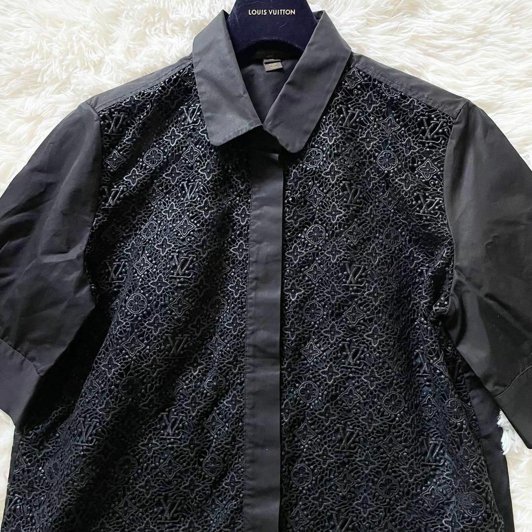 LOUIS VUITTON - 美品 ルイヴィトン シャツ モノグラム レース LOUIS VUITTON - 美品 ルイヴィトン シャツ モノグラム レース