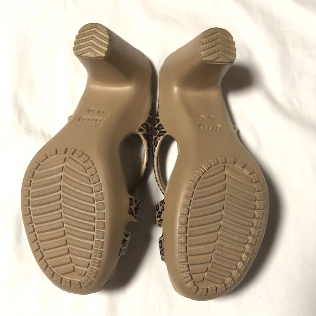 crocs - crocs Cyprus leopard クロックス ヒールサンダル crocs - crocs Cyprus leopard クロックス ヒールサンダル