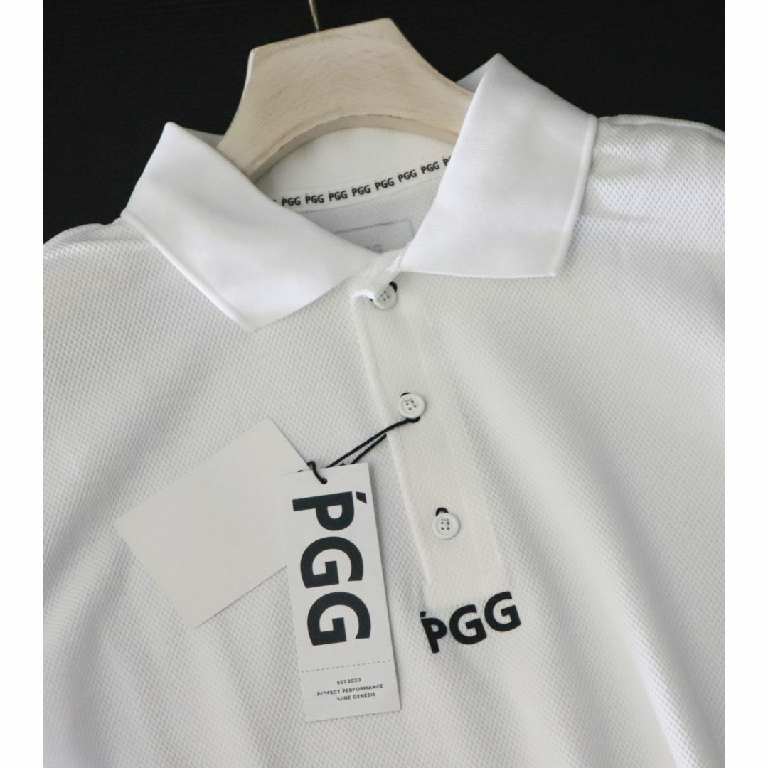 PEARLY GATES - 新品タグ付き【パーリーゲイツ PGG】鹿の子編み PEARLY GATES - 新品タグ付き【パーリーゲイツ PGG】鹿の子編み