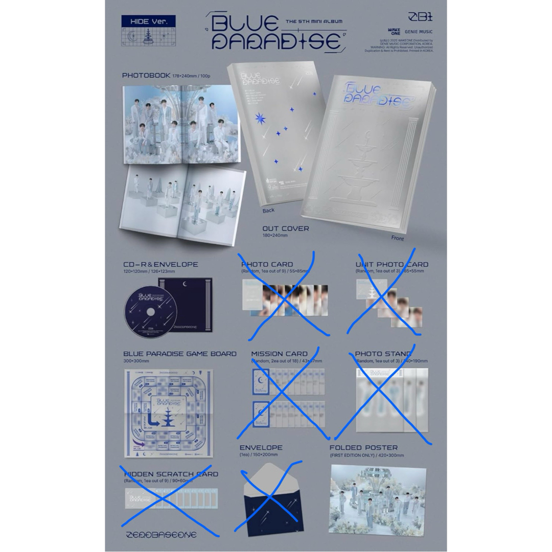 ZEROBASEONE - ZEROBASEONE ゼベワン BLUE PARADISE HIDE SEEKの ZEROBASEONE - ZEROBASEONE ゼベワン BLUE PARADISE HIDE SEEKの