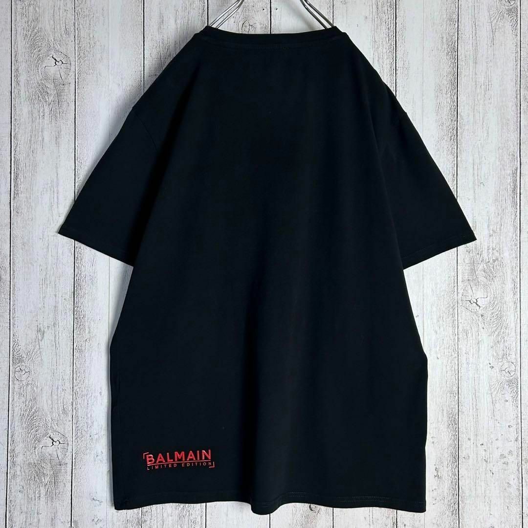 BALMAIN - 【美品】バルマン☆ビッグ刺繍&プリントTシャツ BALMAIN - 【美品】バルマン☆ビッグ刺繍&プリントTシャツ