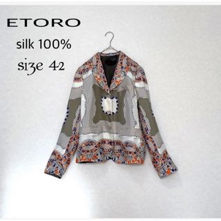 ETRO - 美品✨ETRO エトロ テーラードジャケット ペイズリー ETRO - 美品✨ETRO エトロ テーラードジャケット ペイズリー