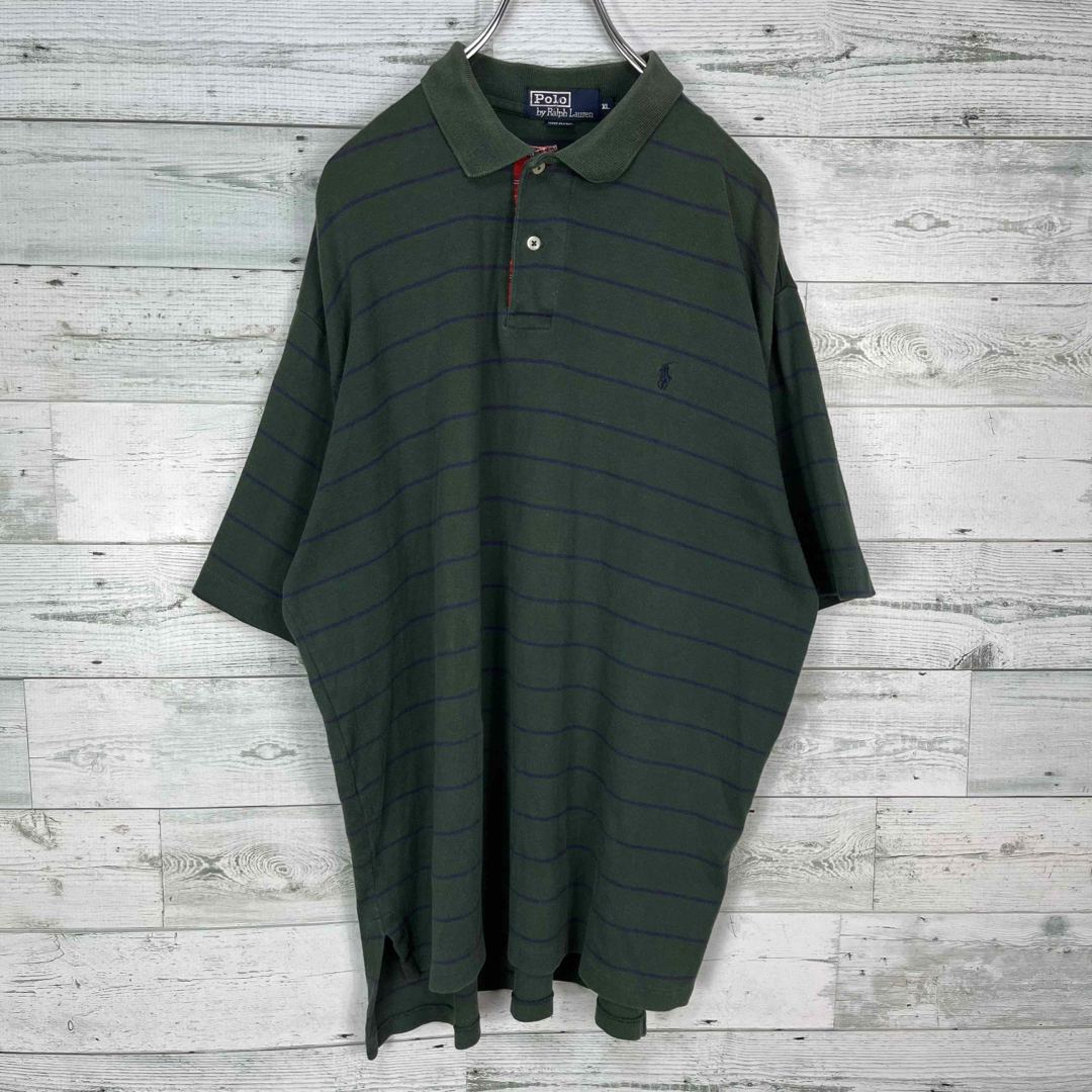 POLO RALPH LAUREN - ポロラルフローレン90s XLサイズ ボーダー POLO RALPH LAUREN - ポロラルフローレン90s XLサイズ ボーダー