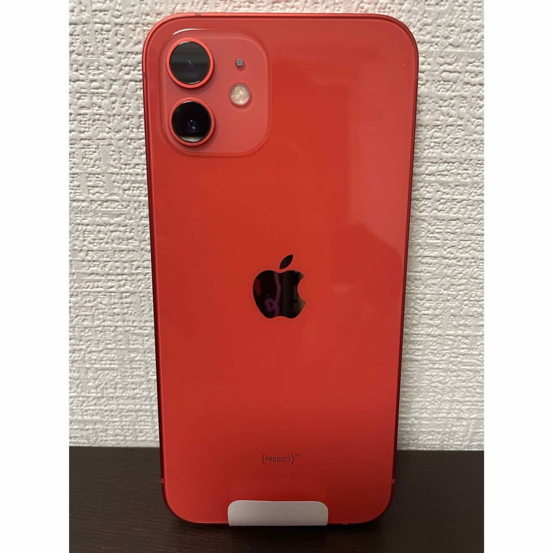 Apple - 新品 SIMフリー iPhone12 64GB レッド バッテリー100%の Apple - 新品 SIMフリー iPhone12 64GB レッド バッテリー100%の