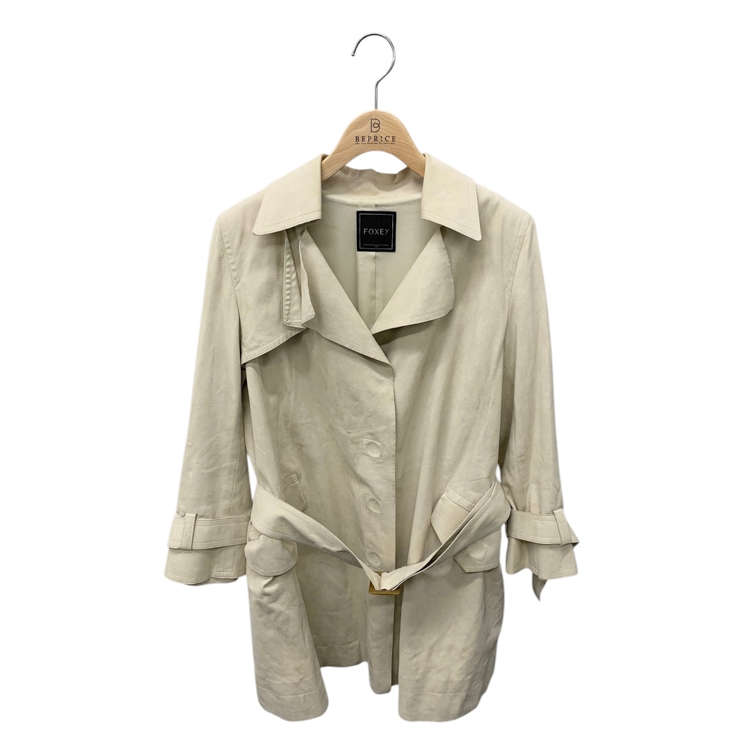 FOXEY - フォクシー 25500 トレンチコート 40 ベージュ スエード FOXEY - フォクシー 25500 トレンチコート 40 ベージュ スエード
