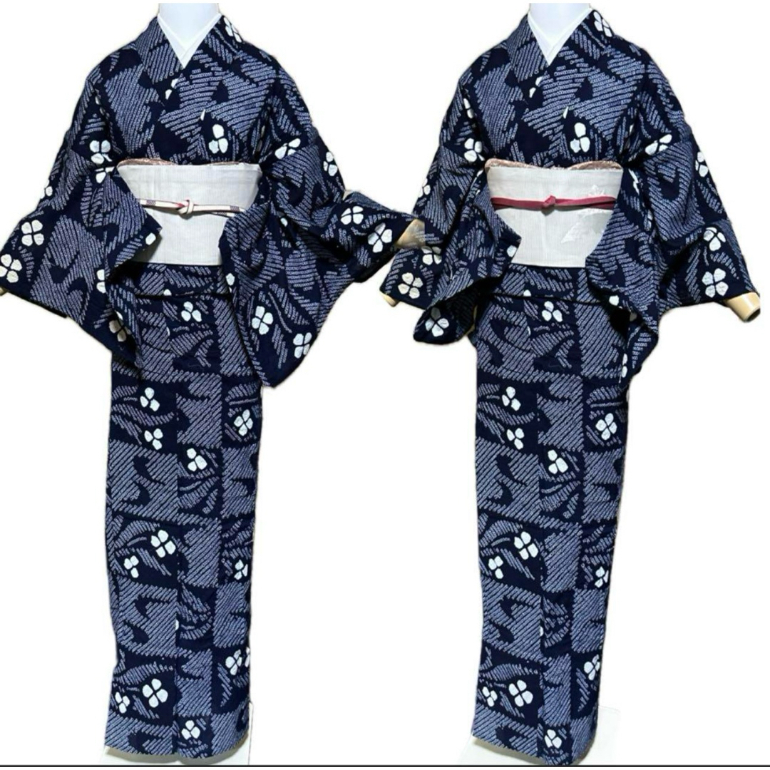 有松鳴海絞りフルセット4点 ほぼ美品高級浴衣+絽正絹名古屋帯+ 有松鳴海絞りフルセット4点 ほぼ美品高級浴衣+絽正絹名古屋帯+