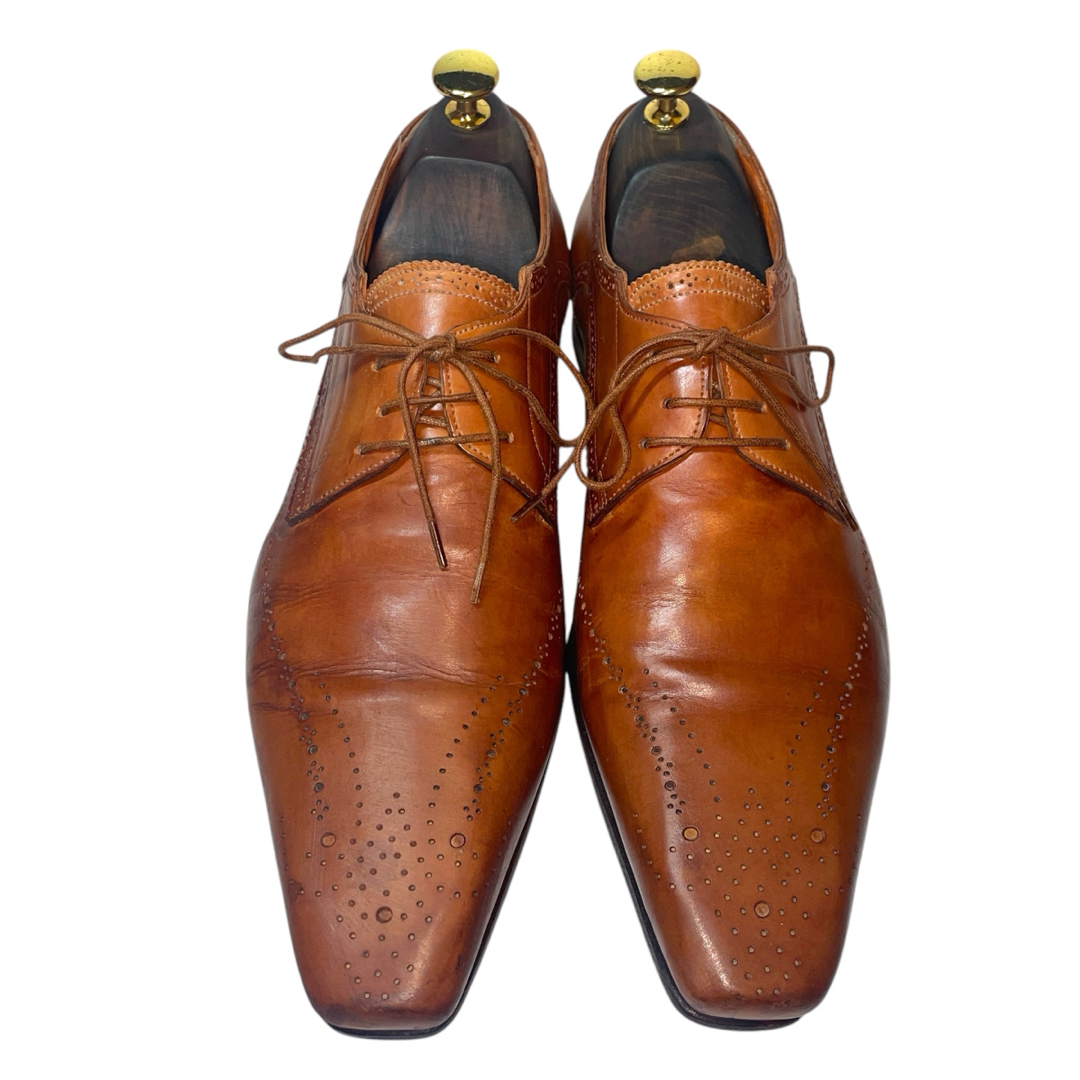 Santoni - Santoni サントーニ ブラウン ドレスシューズ 27.5 cm Santoni - Santoni サントーニ ブラウン ドレスシューズ 27.5 cm