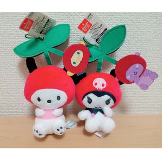 サンリオ(サンリオ)の●【タグ付】サンリオキャラクターズ サクランボマスコット② 2点まとめ●(キャラクターグッズ)