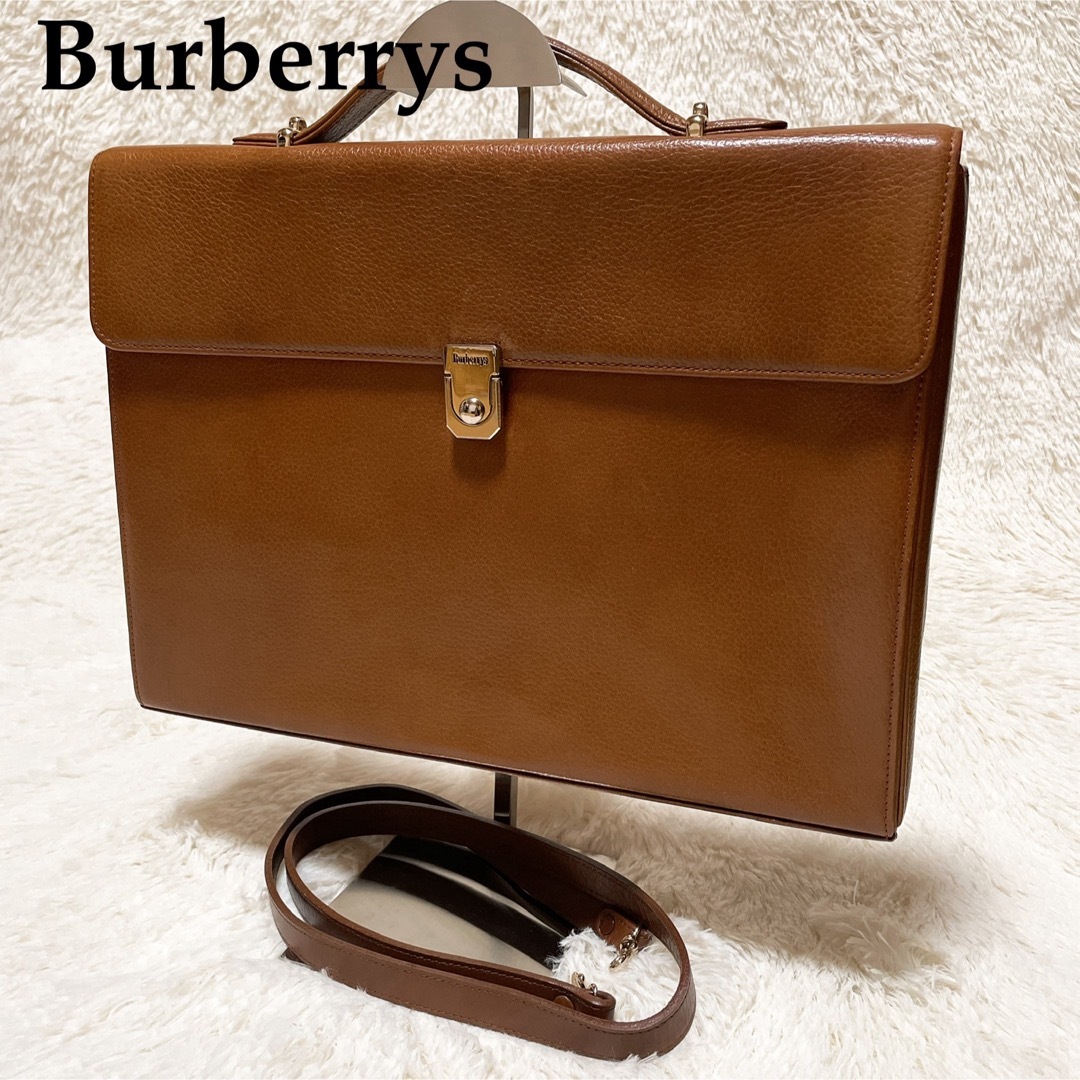 BURBERRY - 【2way】Burberrys レザーショルダーバッグ ビジネス BURBERRY - 【2way】Burberrys レザーショルダーバッグ ビジネス