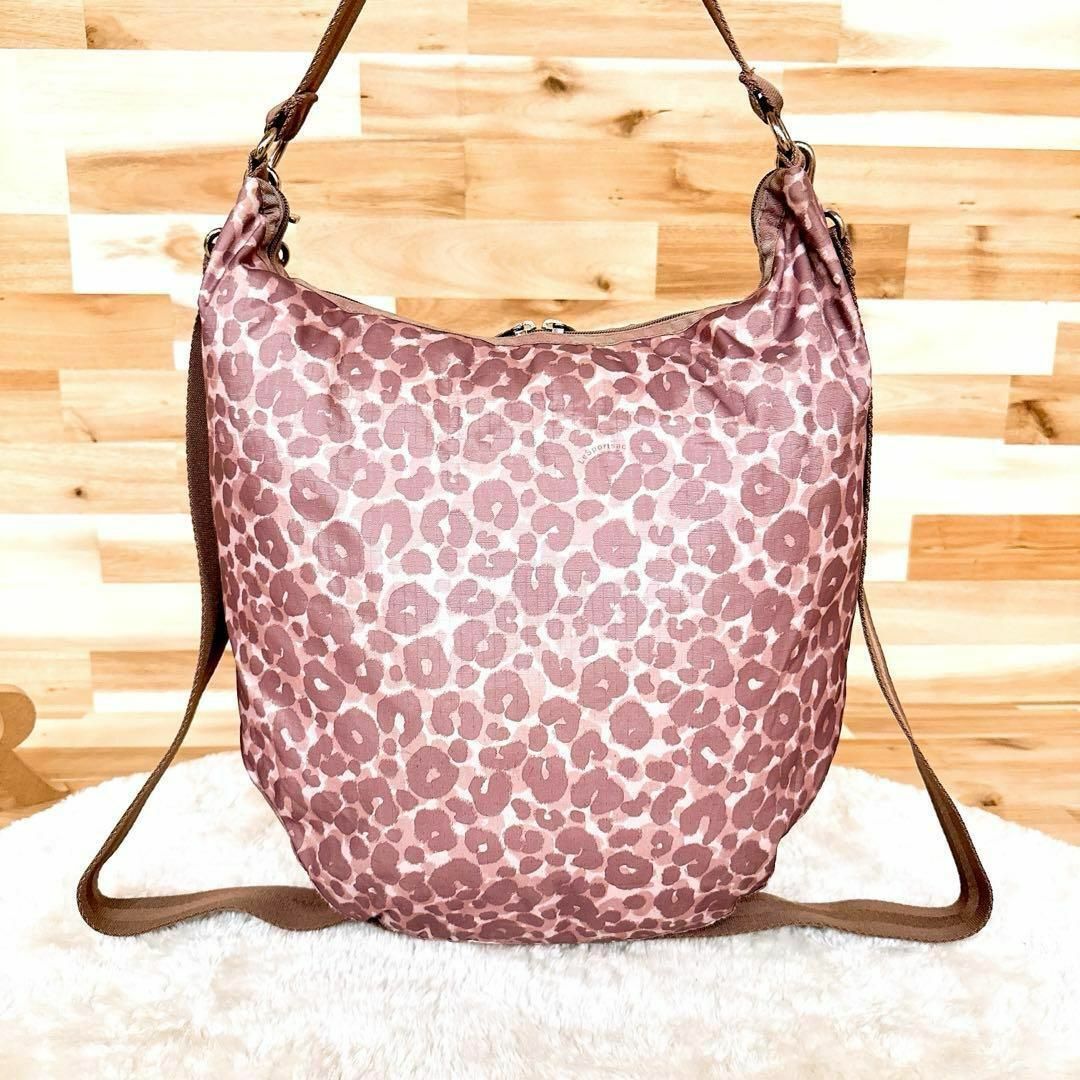 LeSportsac - 廃番【レスポートサック】チーター柄 2way LeSportsac - 廃番【レスポートサック】チーター柄 2way