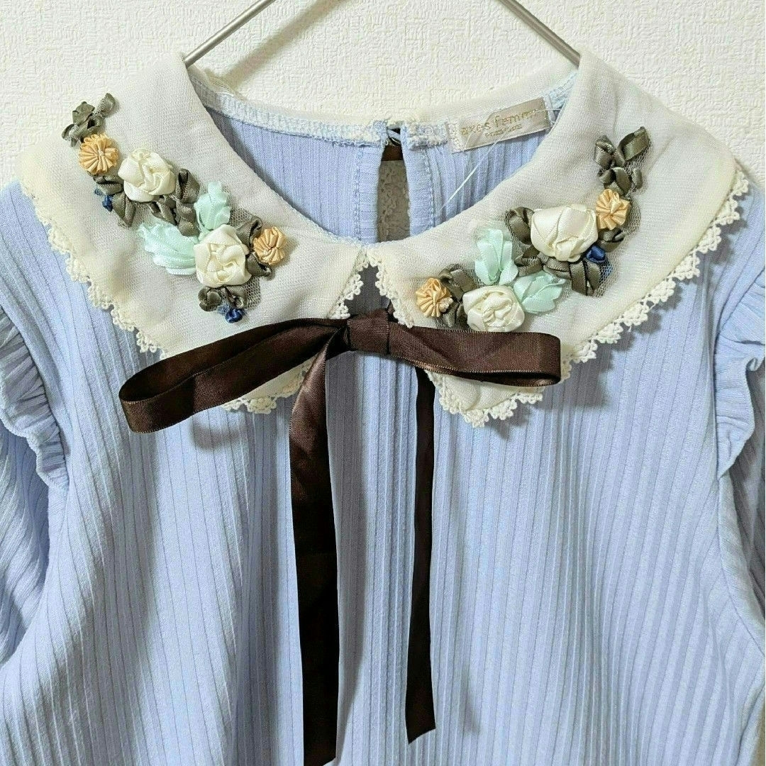 axes femme - axes femme フラワー刺繍付きトップス の通販 by axes femme - axes femme フラワー刺繍付きトップス の通販 by
