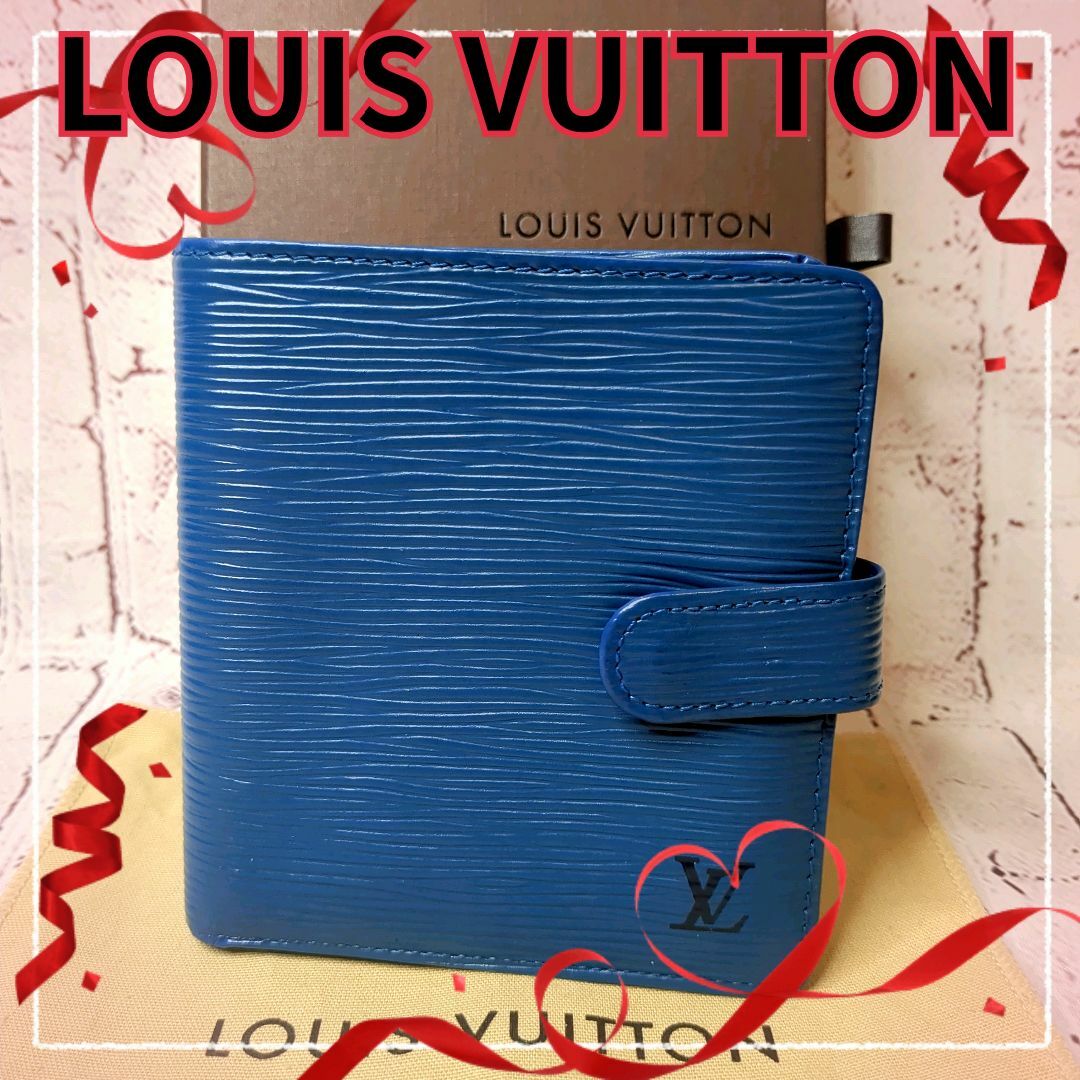 LOUIS VUITTON - 【美品】ルイヴィトン 二つ折り財布 エピ LOUIS VUITTON - 【美品】ルイヴィトン 二つ折り財布 エピ
