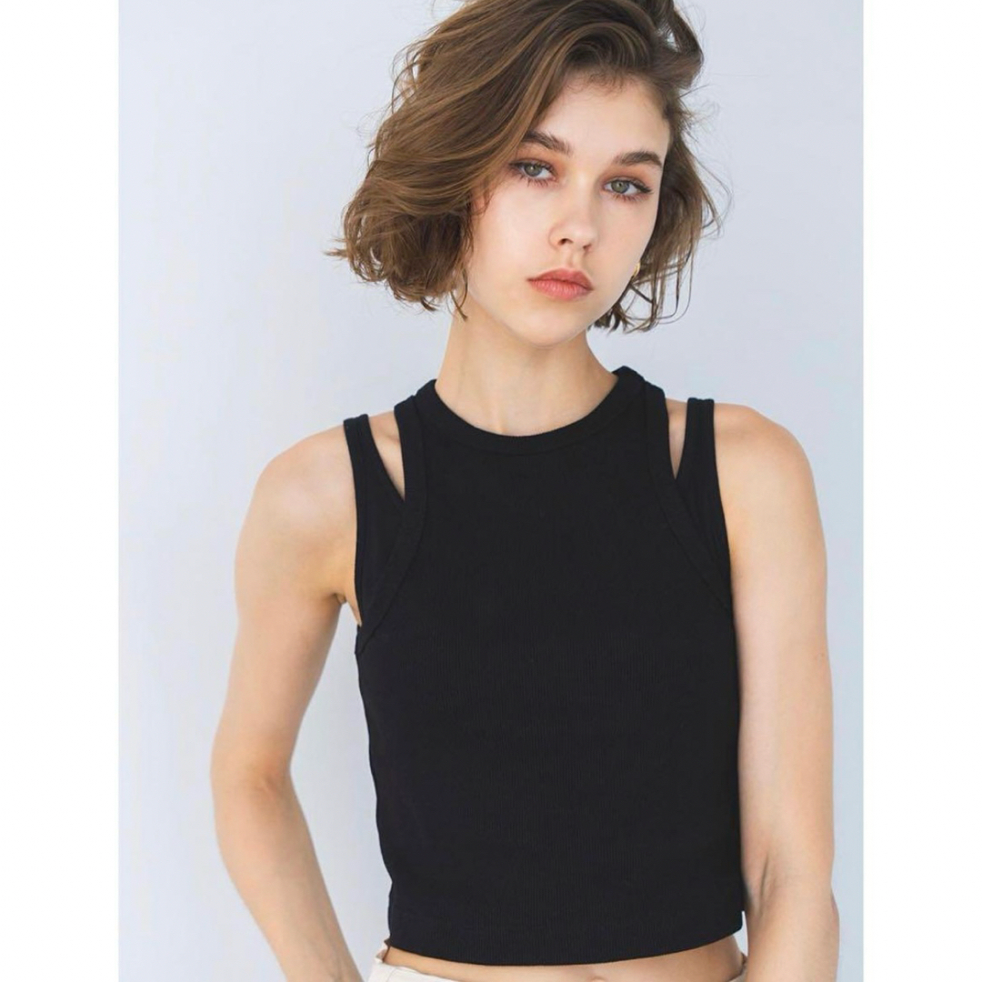 ALEXIA STAM - 【美品】アリシアスタン Layered Rib Tank Top ALEXIA STAM - 【美品】アリシアスタン Layered Rib Tank Top