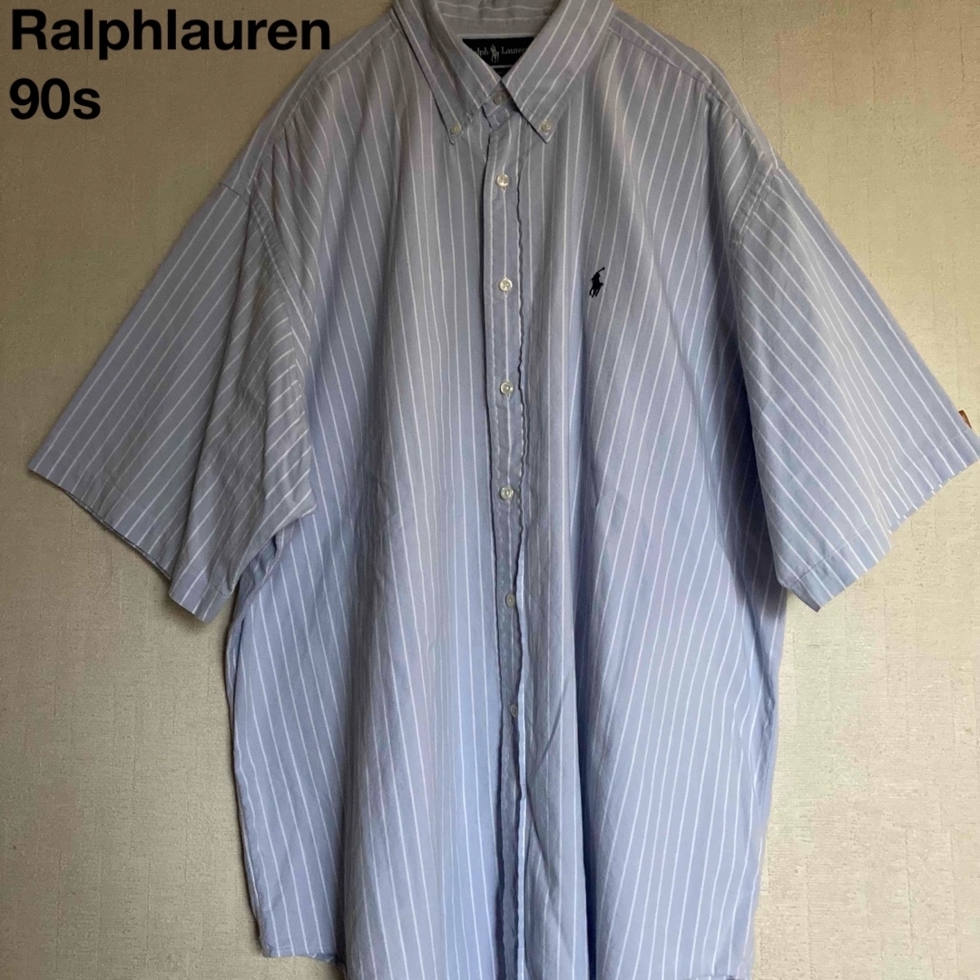 Ralph Lauren - 90s ポロ ラルフローレン ストライプ BDシャツの Ralph Lauren - 90s ポロ ラルフローレン ストライプ BDシャツの