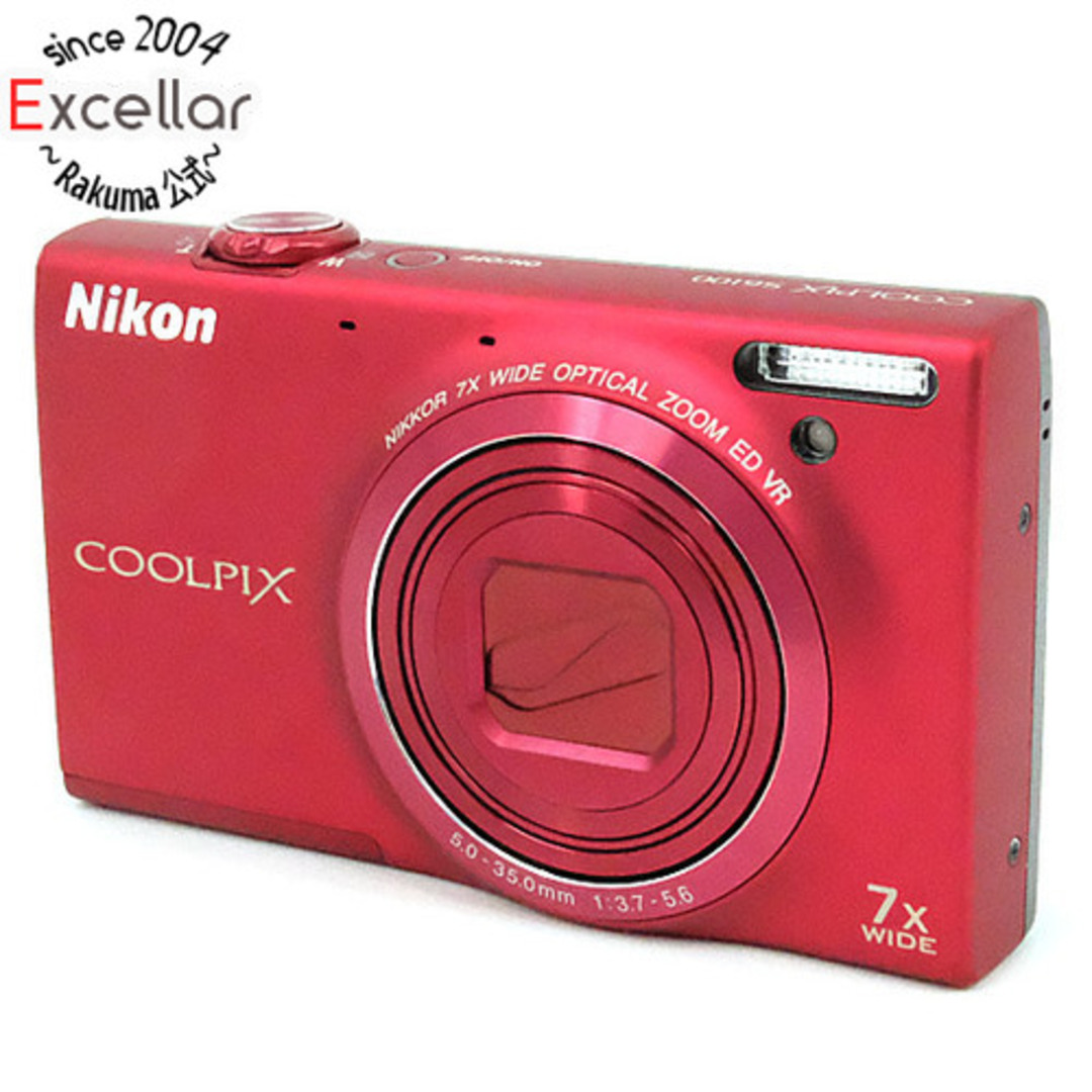 Nikon - Nikon製 デジカメ COOLPIX S6100 レッド/1600万画素 Nikon - Nikon製 デジカメ COOLPIX S6100 レッド/1600万画素