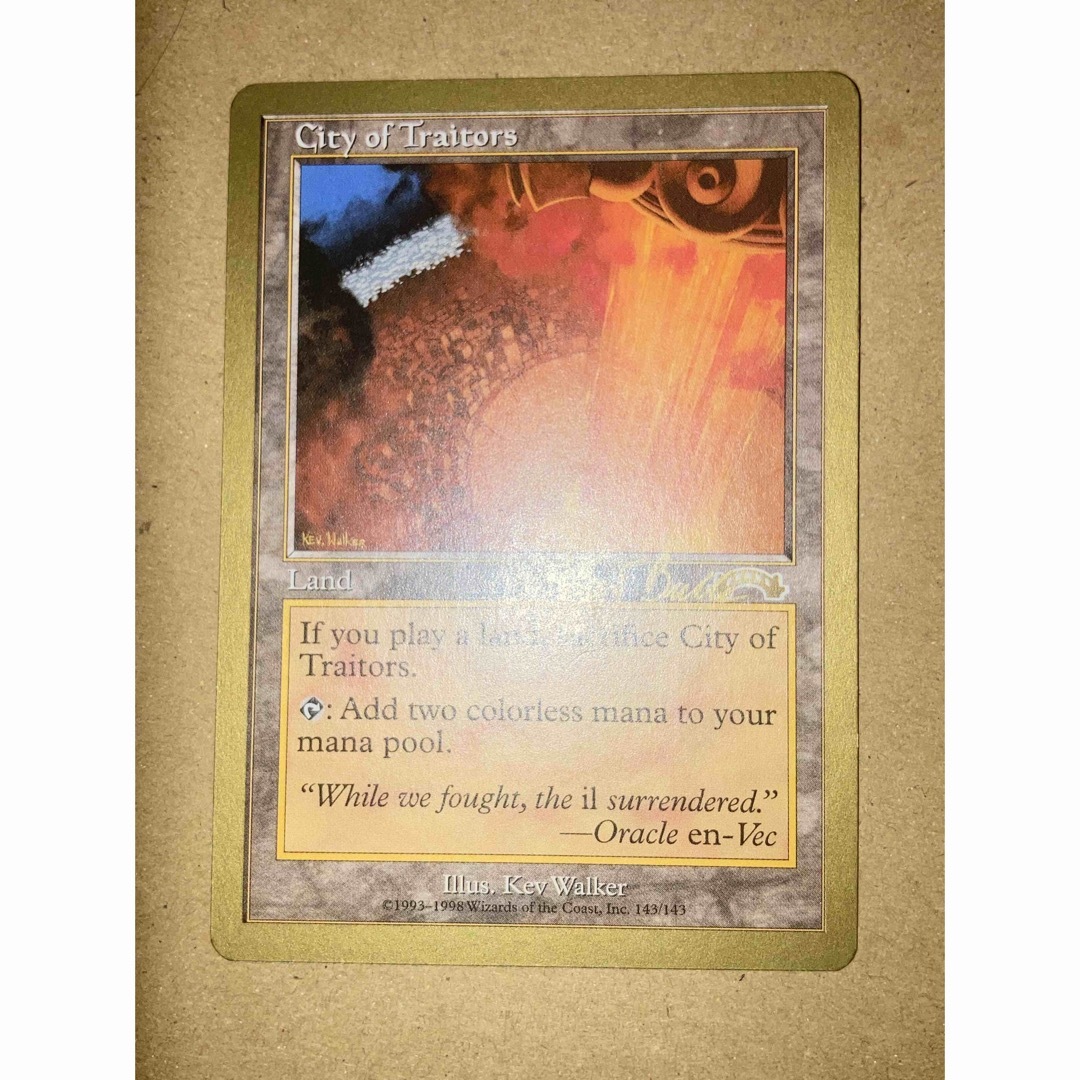 MTG 金枠 裏切り者の都/City of Traitors 英語 1枚の通販 by MTG 金枠 裏切り者の都/City of Traitors 英語 1枚の通販 by