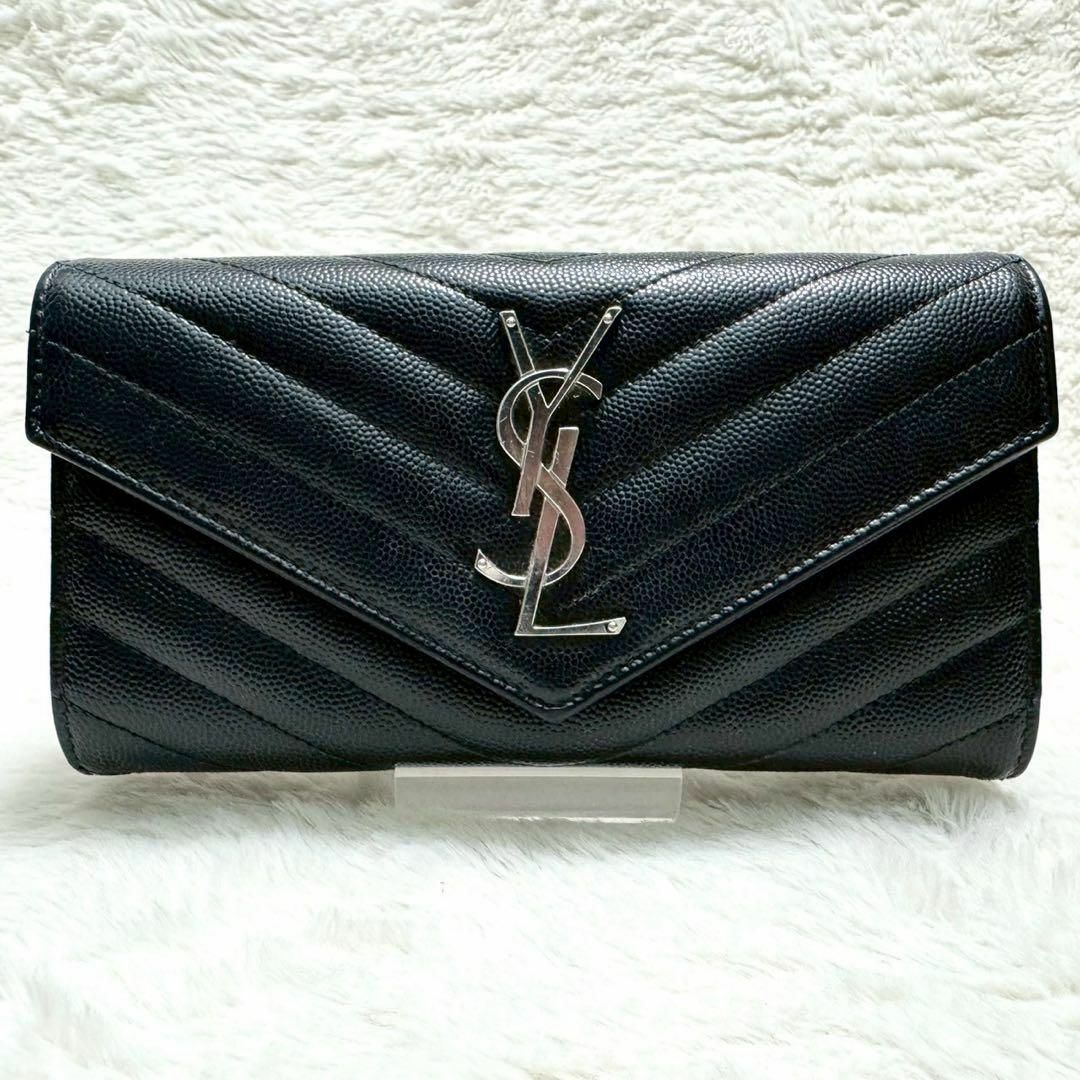 Yves Saint Laurent - 美品✨ サンローラン 長財布 カサンドラ Yves Saint Laurent - 美品✨ サンローラン 長財布 カサンドラ