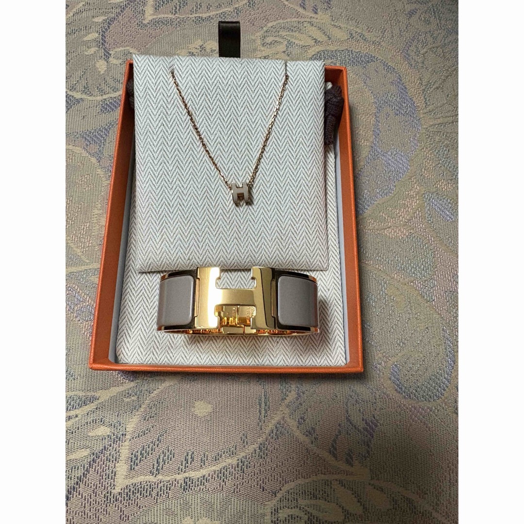 HERMES - HERMES ミニポップH マロングラッセ×ピンクゴールド HERMES - HERMES ミニポップH マロングラッセ×ピンクゴールド