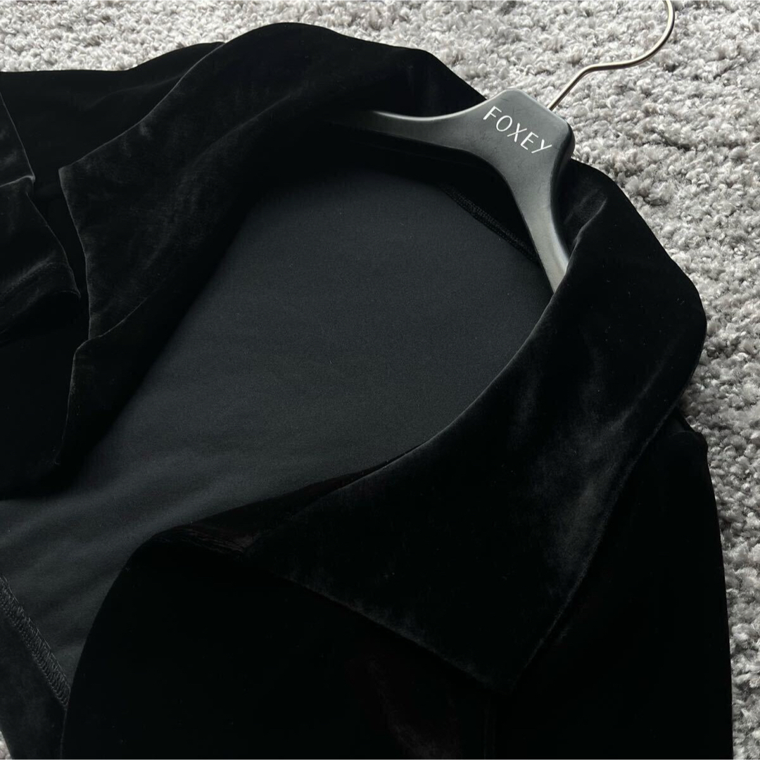 FOXEY - VELOUR NOIR 42 ブラックベロアボレロ フォクシーの通販 FOXEY - VELOUR NOIR 42 ブラックベロアボレロ フォクシーの通販