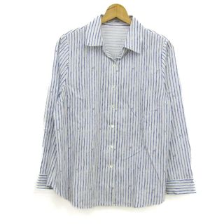 leilian - レリアン 長袖シャツ トップス ストライプ柄 日本製 leilian - レリアン 長袖シャツ トップス ストライプ柄 日本製