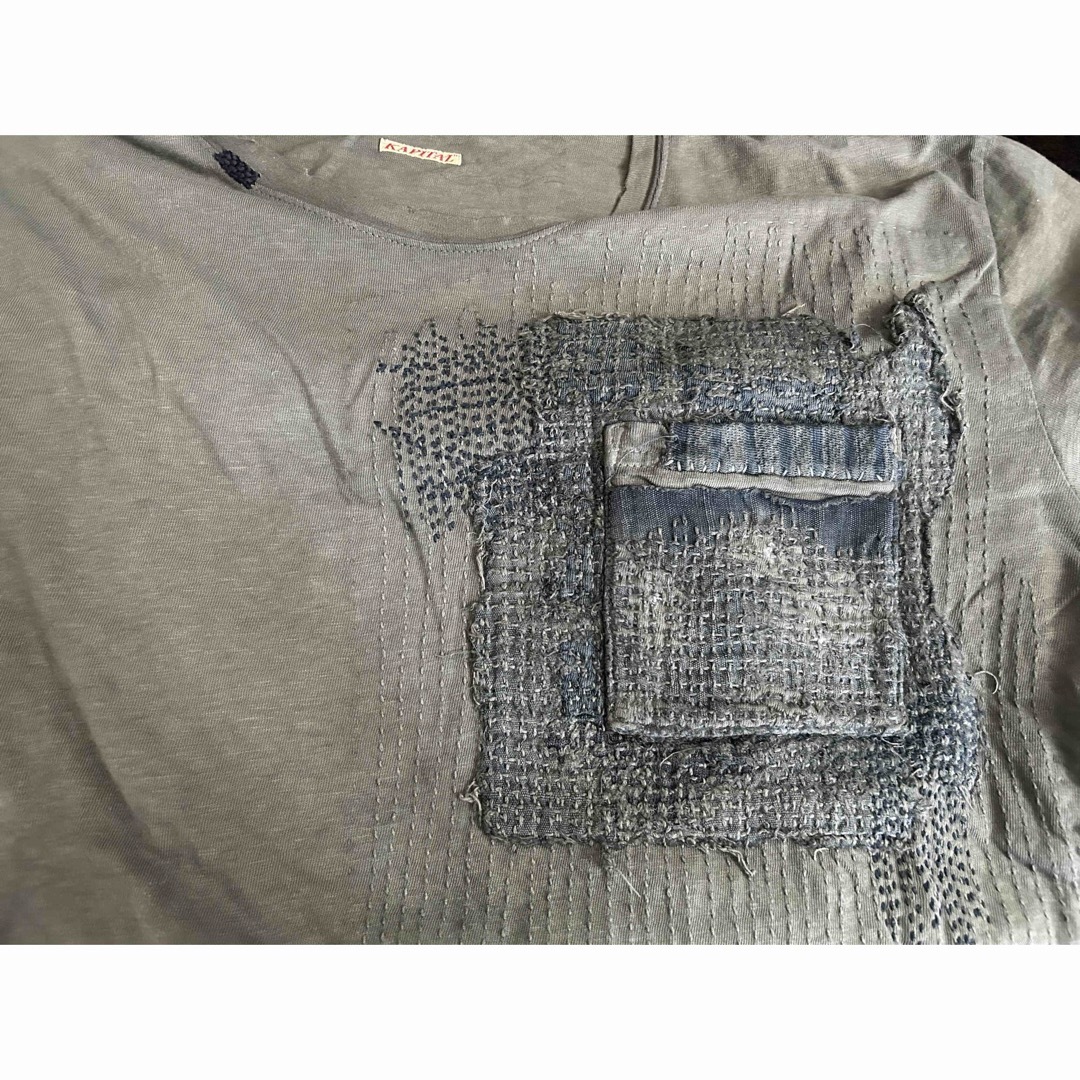 KAPITAL - KAPITAL KOUNTRY 刺し子刺繍×襤褸加工 Tシャツ 3 KAPITAL - KAPITAL KOUNTRY 刺し子刺繍×襤褸加工 Tシャツ 3