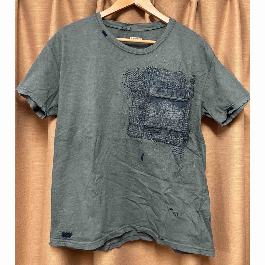 KAPITAL - KAPITAL KOUNTRY 刺し子刺繍×襤褸加工 Tシャツ 3 KAPITAL - KAPITAL KOUNTRY 刺し子刺繍×襤褸加工 Tシャツ 3