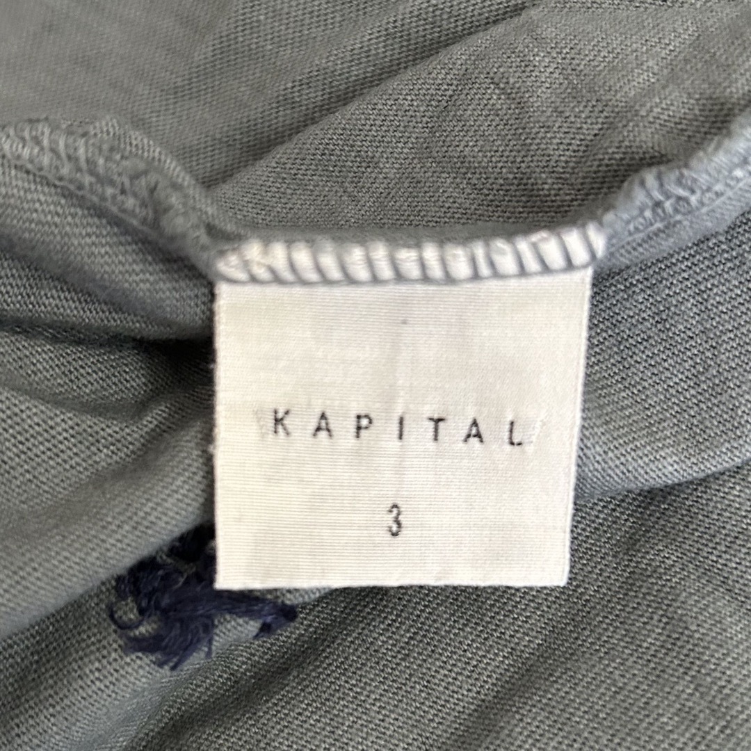 KAPITAL - KAPITAL KOUNTRY 刺し子刺繍×襤褸加工 Tシャツ 3 KAPITAL - KAPITAL KOUNTRY 刺し子刺繍×襤褸加工 Tシャツ 3