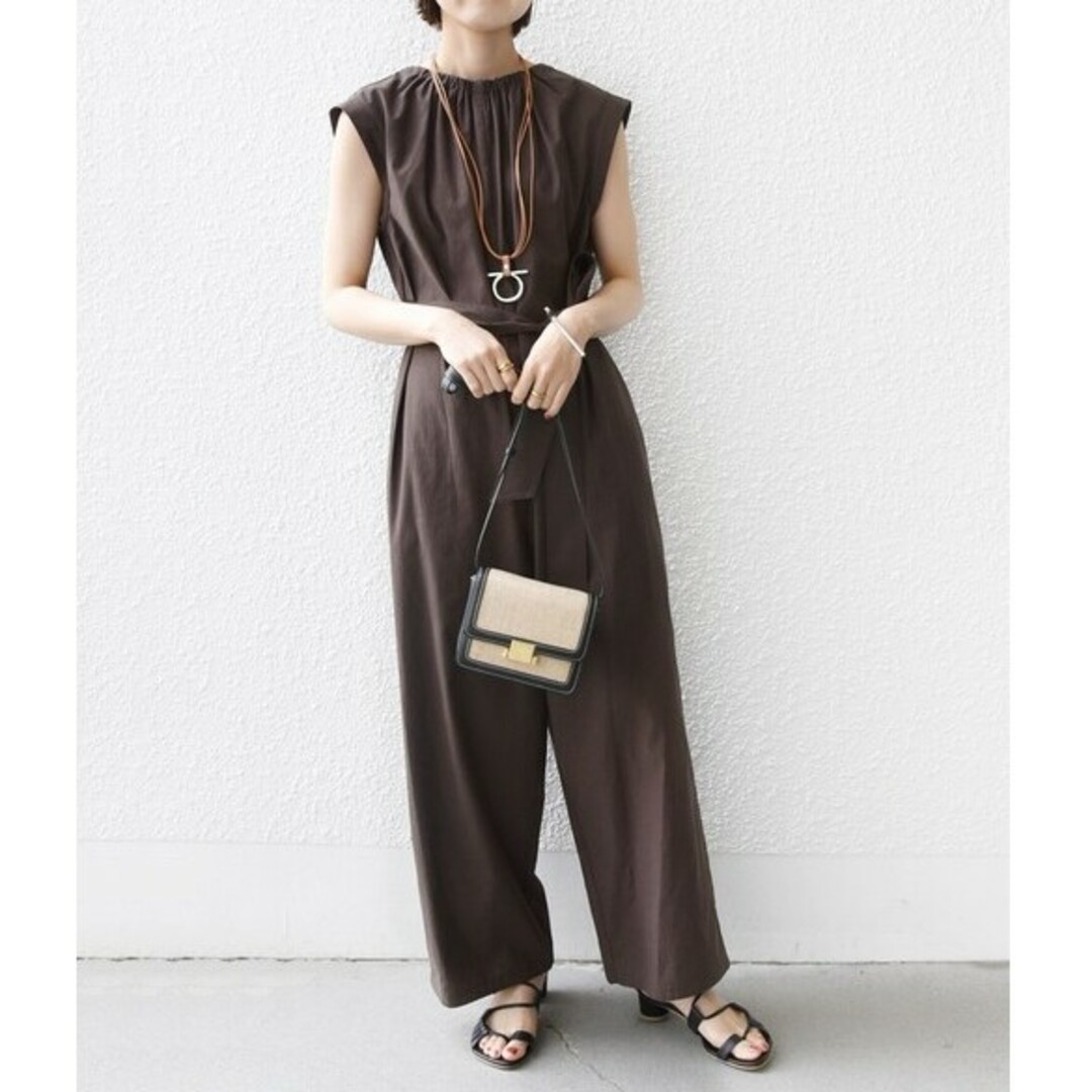 SHIPS - 24ss SHIPS ネックギャザーオールインワン シップスの SHIPS - 24ss SHIPS ネックギャザーオールインワン シップスの