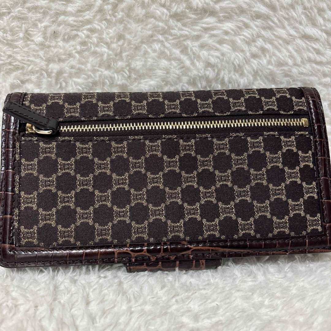 CELINE - セリーヌ マカダム トリオンフ レザー 長財布 保存袋 CELINE - セリーヌ マカダム トリオンフ レザー 長財布 保存袋