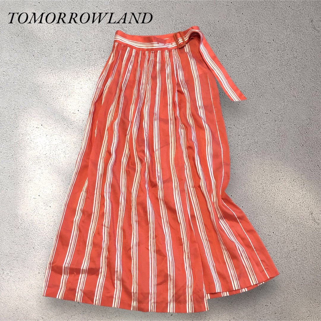 TOMORROWLAND - 【美品】トゥモローランド ドレープストライプ TOMORROWLAND - 【美品】トゥモローランド ドレープストライプ
