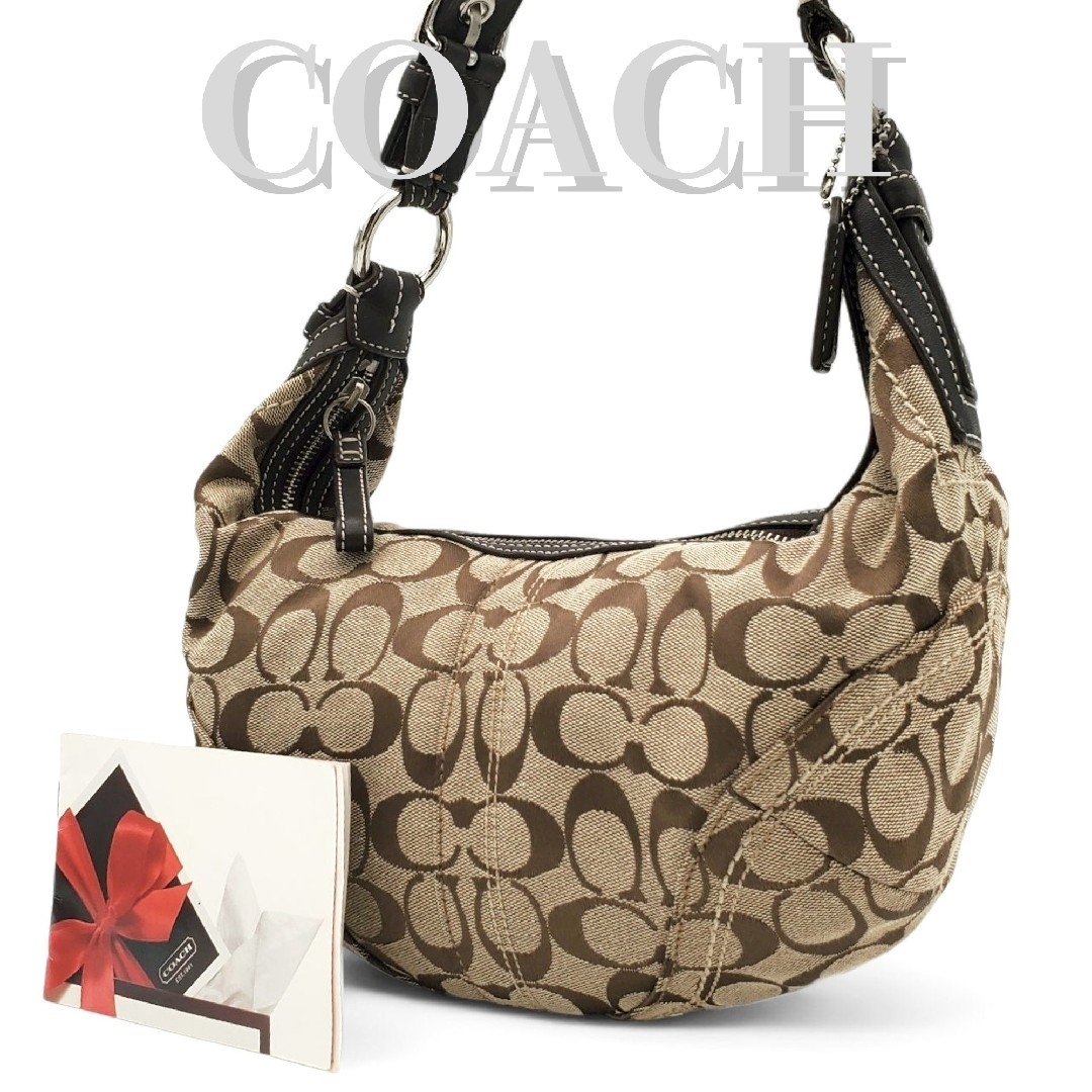 COACH - COACH ワンショルダー ホーボー シグネチャー COACH - COACH ワンショルダー ホーボー シグネチャー