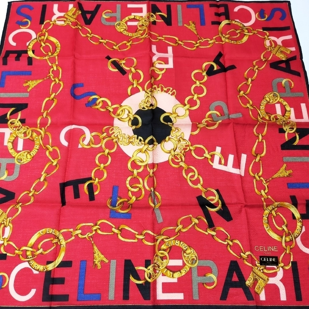 CELINE - CELINE/セリーヌハンカチ【63】 大判58cmx58cm プチ CELINE - CELINE/セリーヌハンカチ【63】 大判58cmx58cm プチ