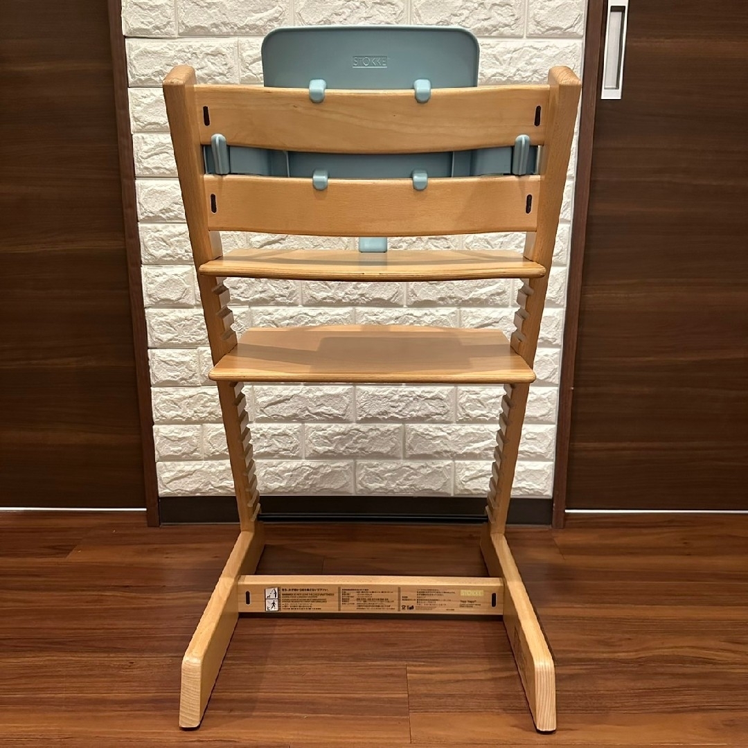 Stokke - 人気 ストッケ トリップトラップ ナチュラル ブルー Stokke - 人気 ストッケ トリップトラップ ナチュラル ブルー